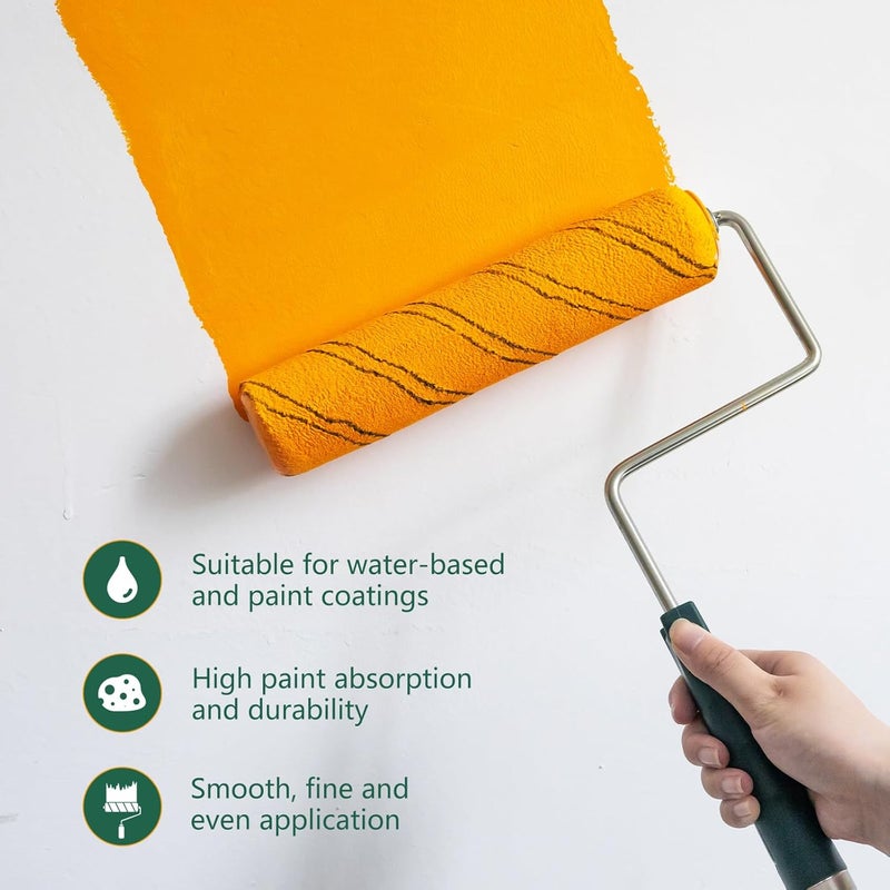CoatPro Twools Store Paint Roller, 20 Pack Microfiber Paint Roller Covers 9 Inch, Large 9 Inch Paint Rollers for Painting Walls, Covers for Paint Roller Kit - Image 3